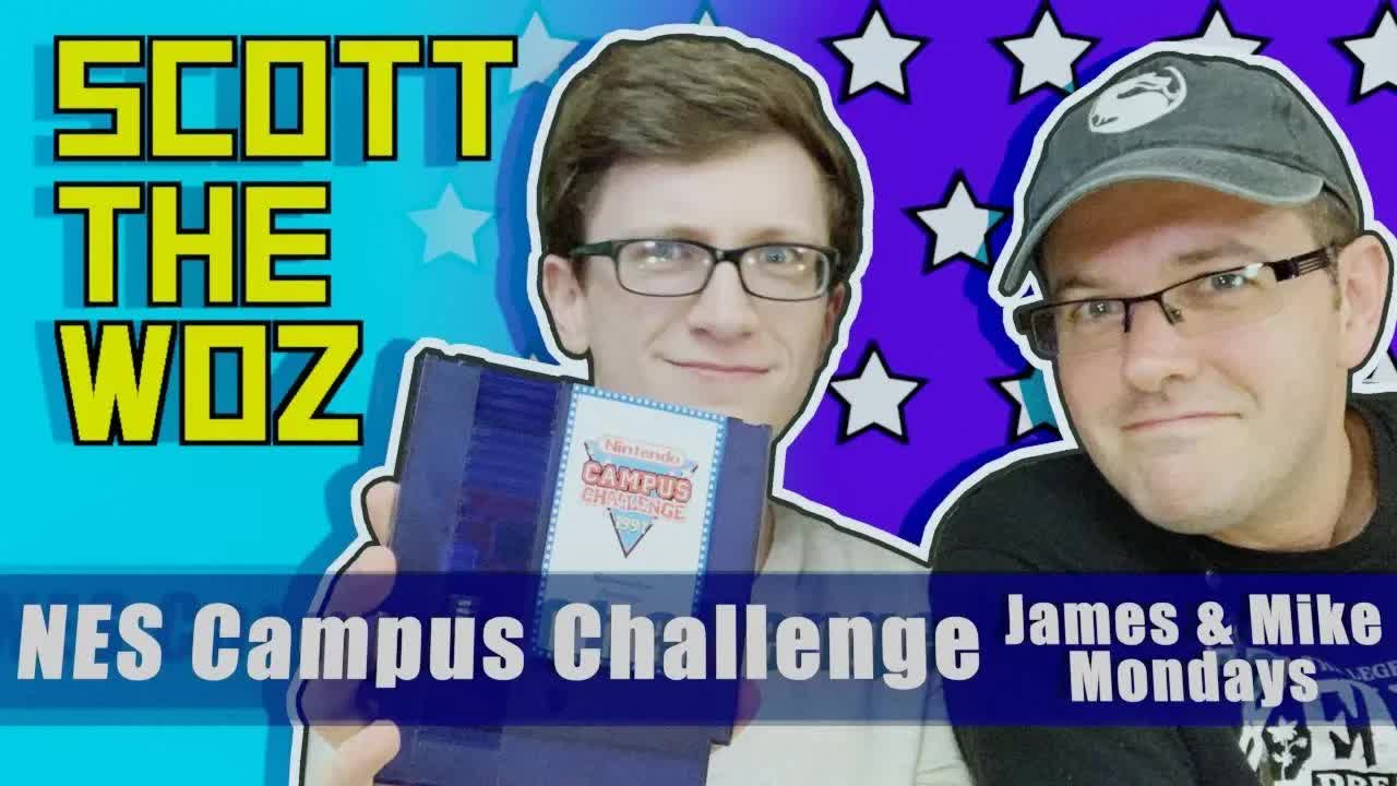 Scott the Woz plays NES Campus Challenge with James and Mike